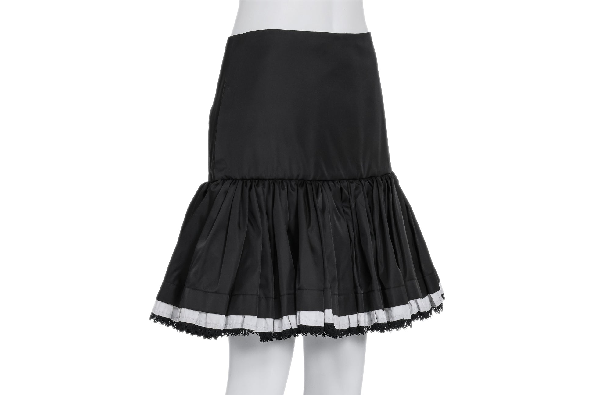PRADA - A BLACK RUFFLED SKIRT