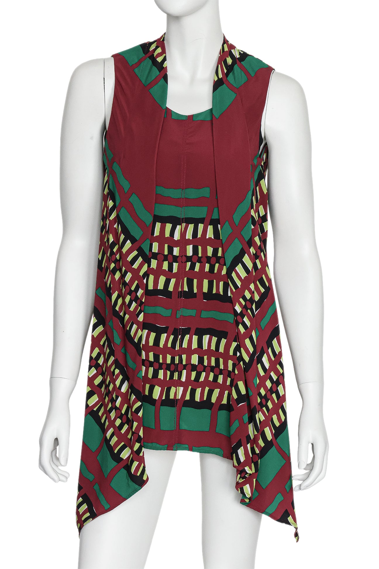 MARNI - A TRIBAL PRINT LAYERED TOP