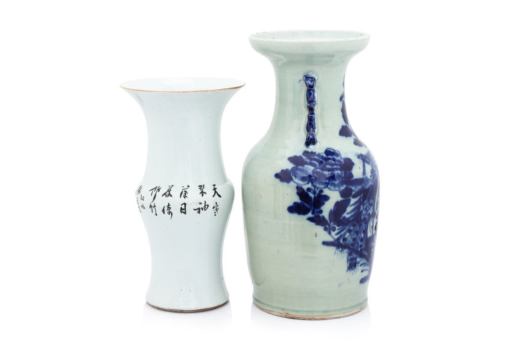 TWO PORCELAIN VASES