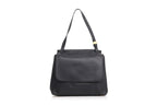 THE ROW - A BLACK LEATHER 'SIDEKICK' SHOULDER BAG