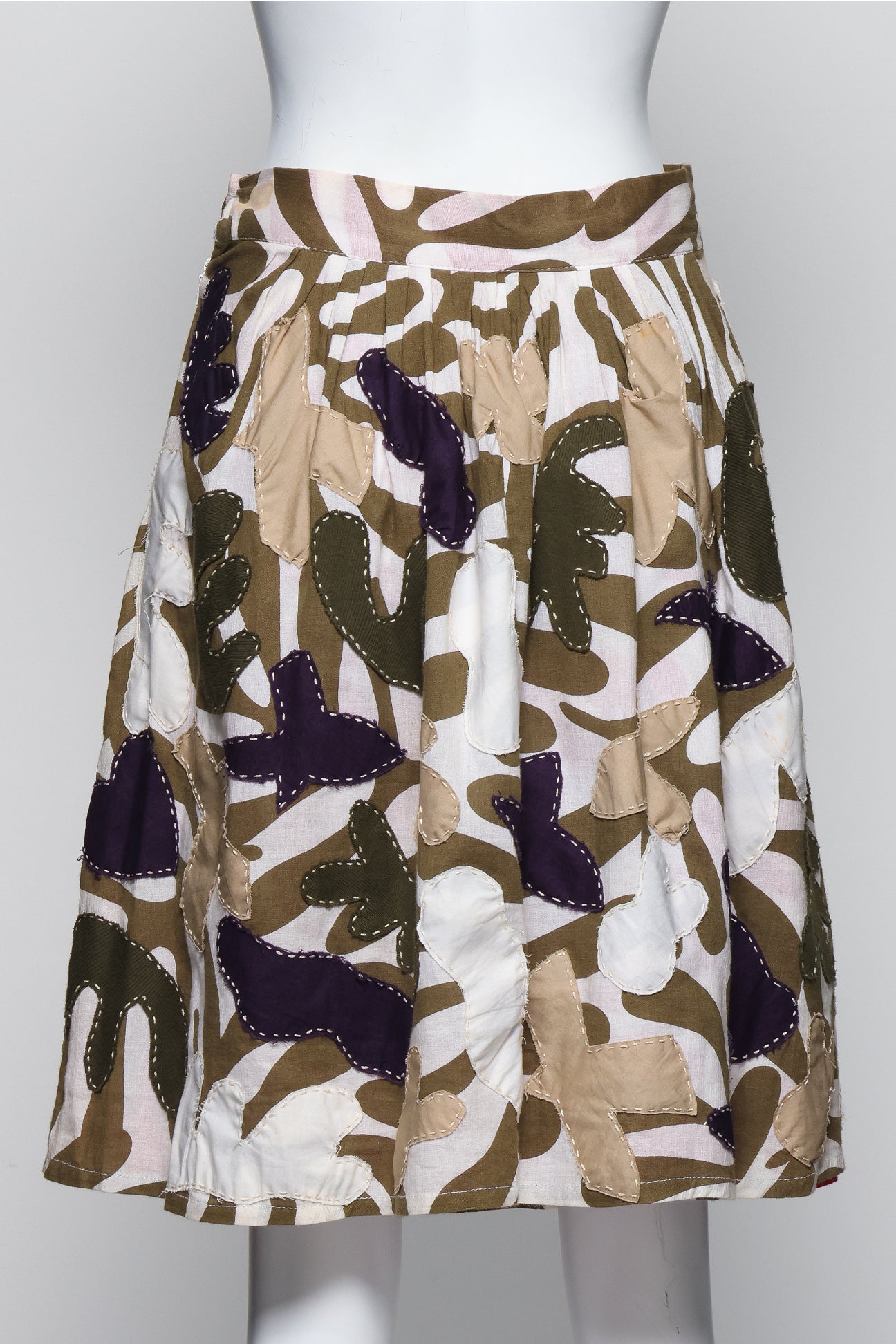 ISABELA CAPETO - AN ABSTRACT APPLIQUE SKIRT