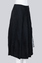 KEI NINOMIYA - A BLACK FLORAL SKIRT