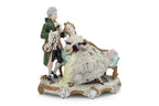 A GROUP OF THREE GERMAN PORCELAIN FIGURAL GROUPS