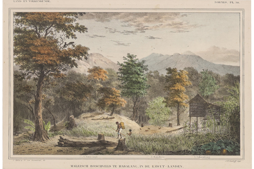 THREE ENGRAVINGS OF BORNEO, WILLEM JOHANNES GORDON, 1839-47