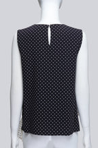 J.W.ANDERSON - A BLACK AND WHITE POLKA DOT RUFFLED TOP