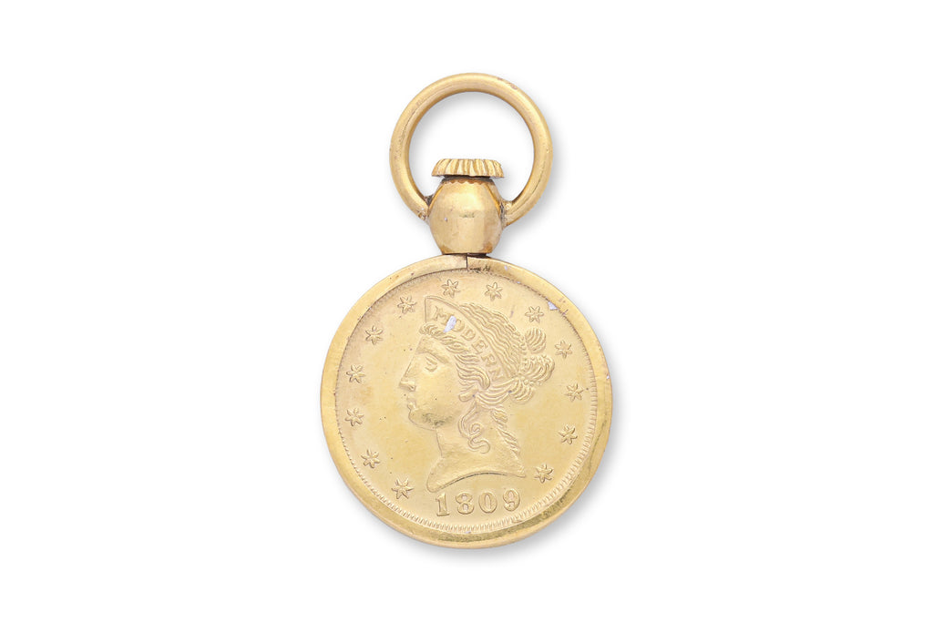 A PRIZE JEWELLERY MODERN FLOWER GOLD PENDANT