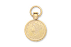A PRIZE JEWELLERY MODERN FLOWER GOLD PENDANT