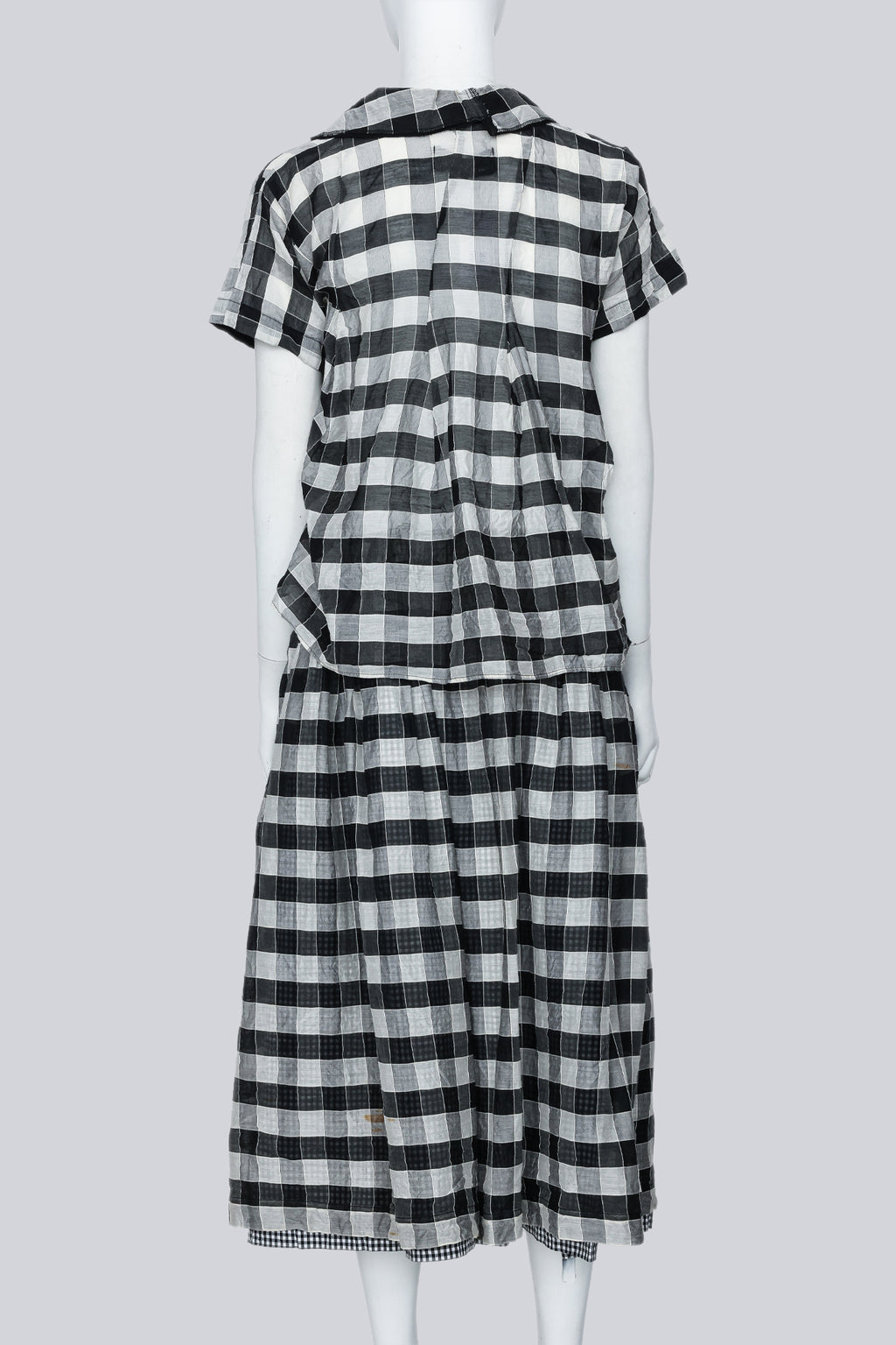 COMME DES GARCONS TRICOT - A BLACK AND WHITE CHECK SET