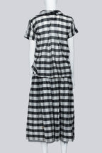 COMME DES GARCONS TRICOT - A BLACK AND WHITE CHECK SET