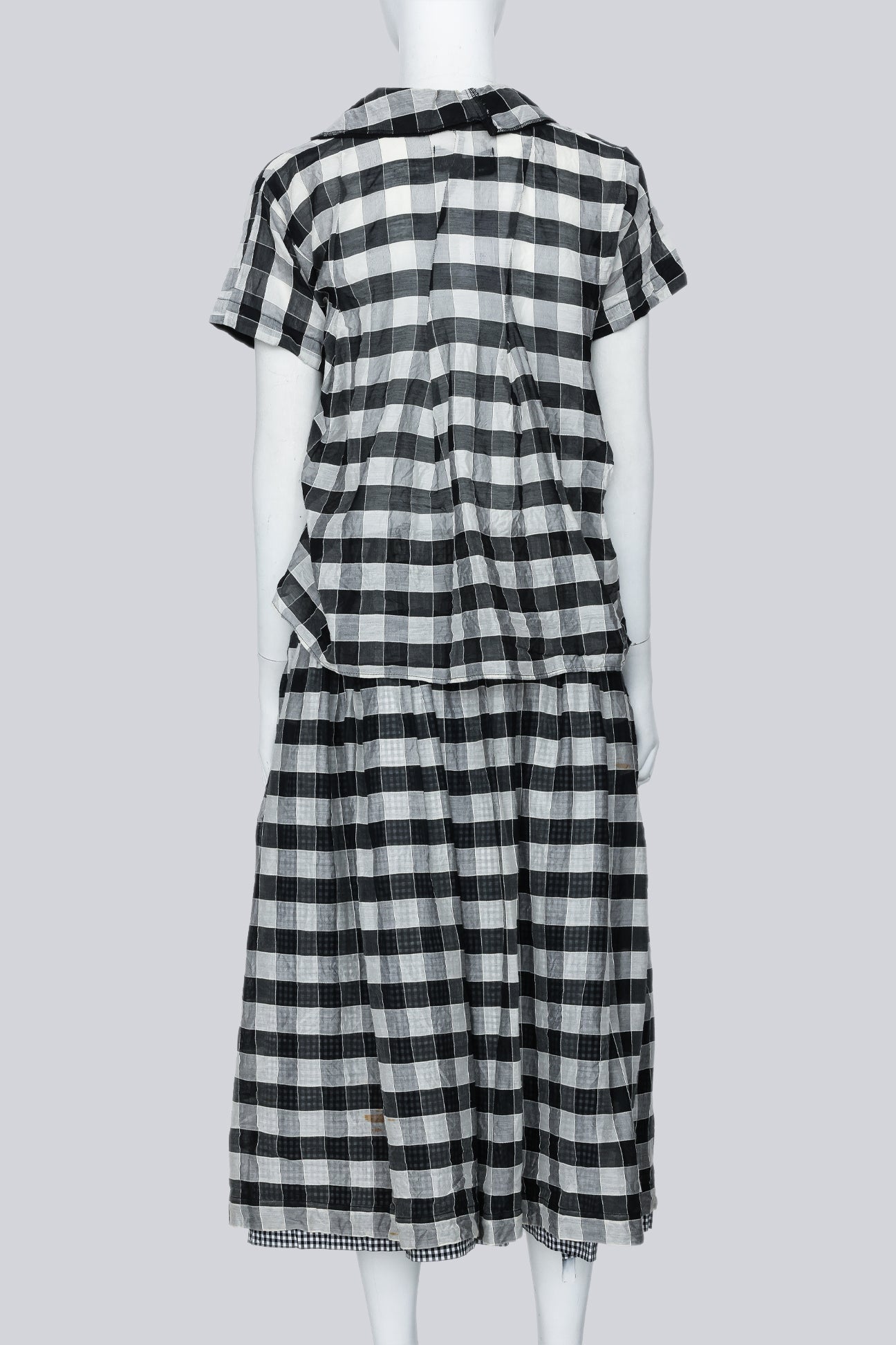 COMME DES GARCONS TRICOT - A BLACK AND WHITE CHECK SET