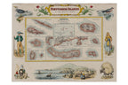 TWO LITHOGRAPHS OF DUTCH POSSESSIONS AND PORTUGUESE ISLANDS, FULLARTON & CO, C. 1860-69