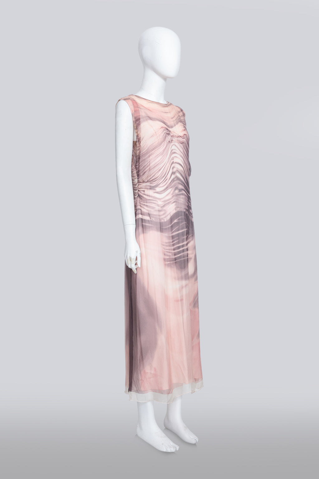 PRADA - A TROMPE L'OEIL 'WET EFFECT' DRESS