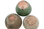 THREE GREEN-GLAZED JARS