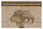 ORBIS TERRARUM VETERIBUS COGNITI TYPUS GEOGRAPHICUS, JOHANNES JANSSONIOUS, 1741