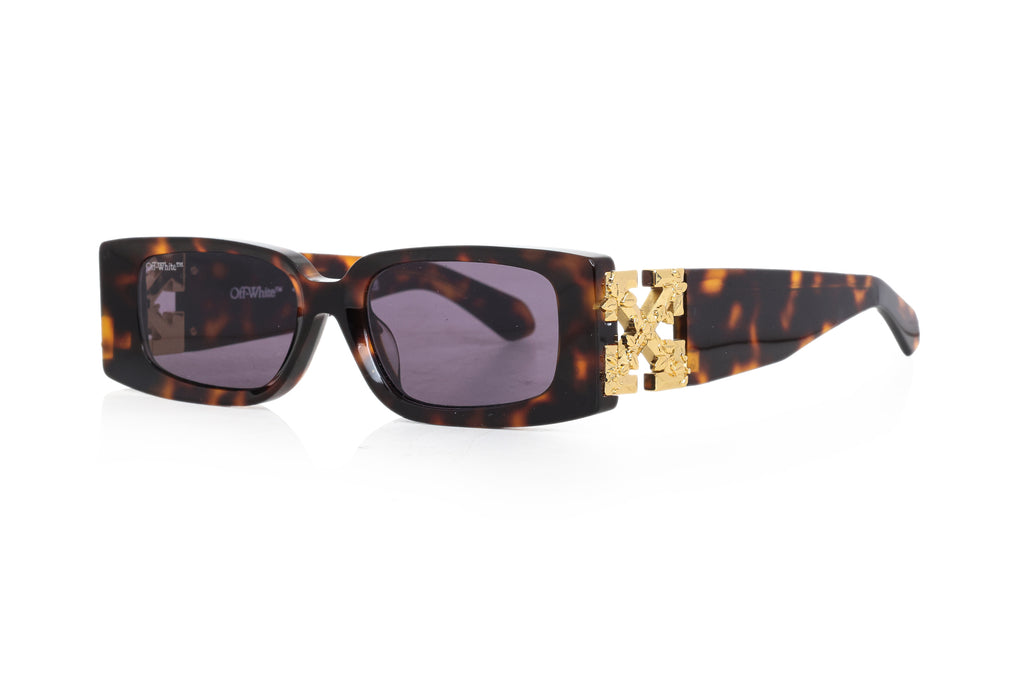 OFF WHITE - A PAIR OF FAUX TORTOISESHELL SUNGLASSES