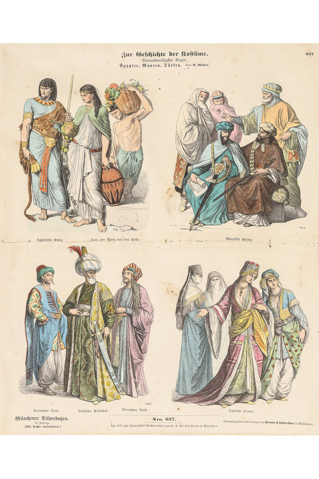 A GROUP OF FOUR COSTUME ENGRAVINGS, 1905