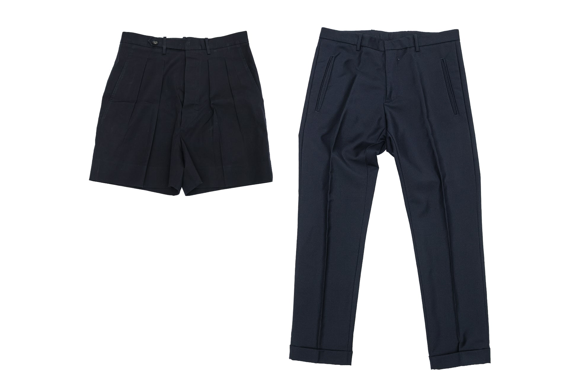 JIL SANDER - A PAIR OF TROUSERS AND A PAIR OF SHORTS