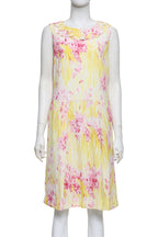 RED VALENTINO - A FLORAL PRINT SLEEVELESS DRESS