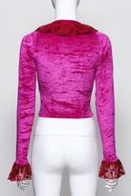 INVEST IN THE ORIGINAL VOYAGE - A FUSCHIA VELVET SWEATER