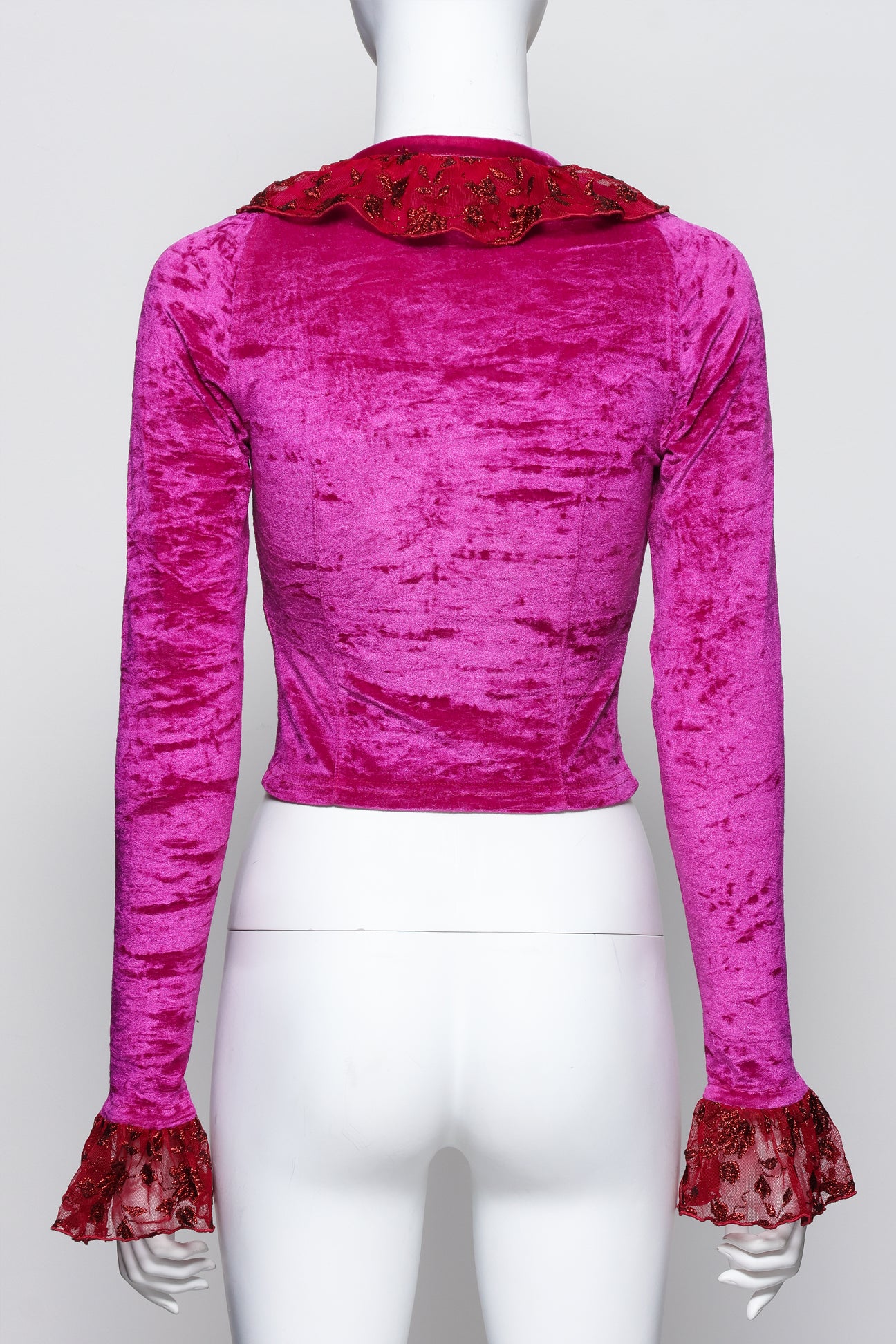 INVEST IN THE ORIGINAL VOYAGE - A FUSCHIA VELVET SWEATER