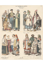 A GROUP OF FOUR COSTUME ENGRAVINGS, 1905