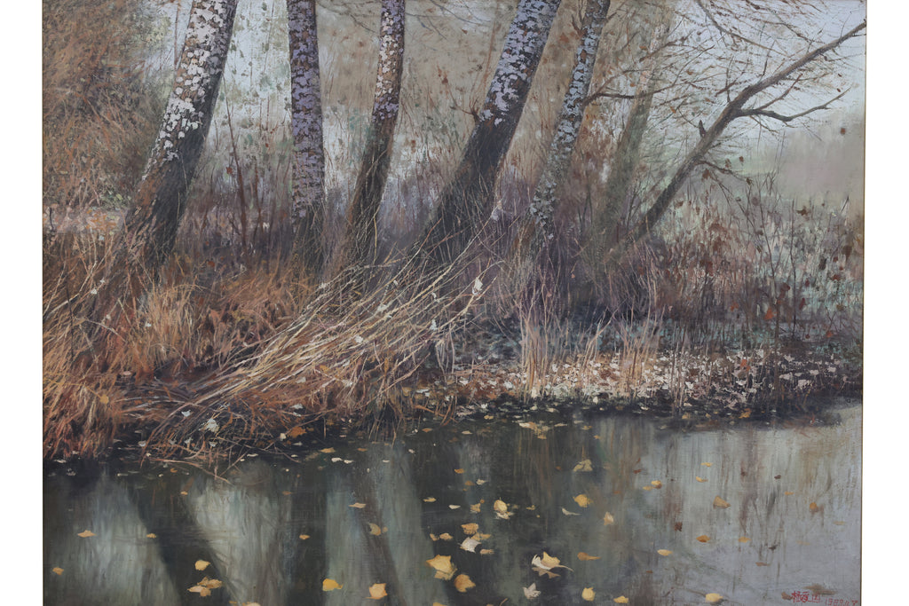 YANG AIGUO (CHINESE, B.1960) TREES AND STORM