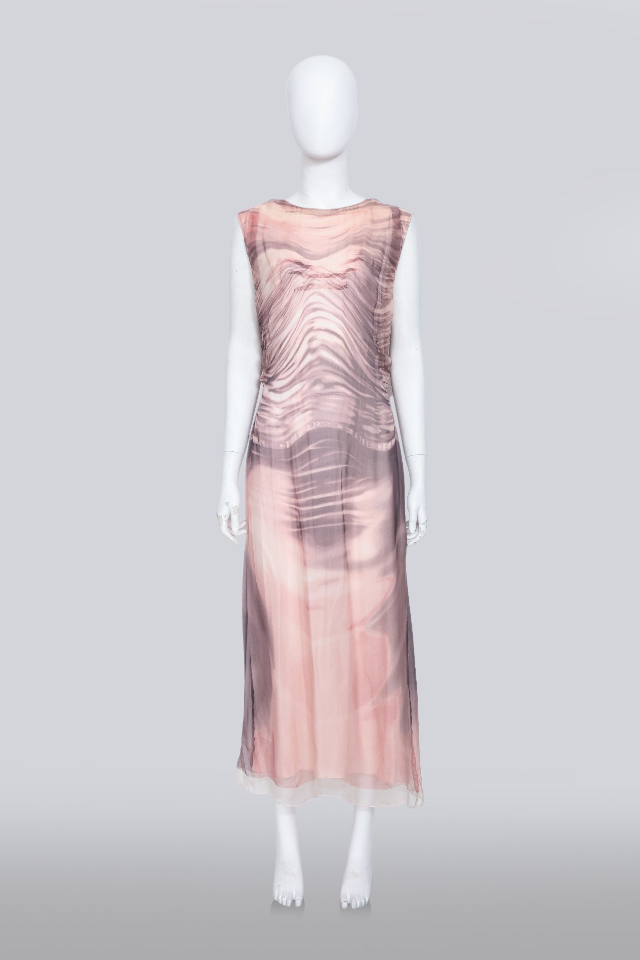 PRADA - A TROMPE L'OEIL 'WET EFFECT' DRESS