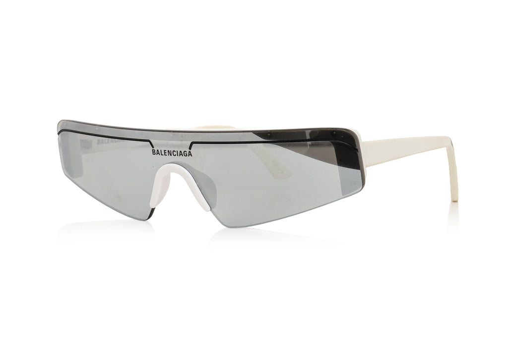 BALENCIAGA & LOEWE - TWO PAIRS OF MIRRORED VISOR SUNGLASSES