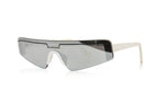 BALENCIAGA & LOEWE - TWO PAIRS OF MIRRORED VISOR SUNGLASSES