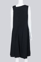 NOIR KEI NINOMIYA COMME DES GARCONS - A 2015 BLACK SLEEVELESS DRESS