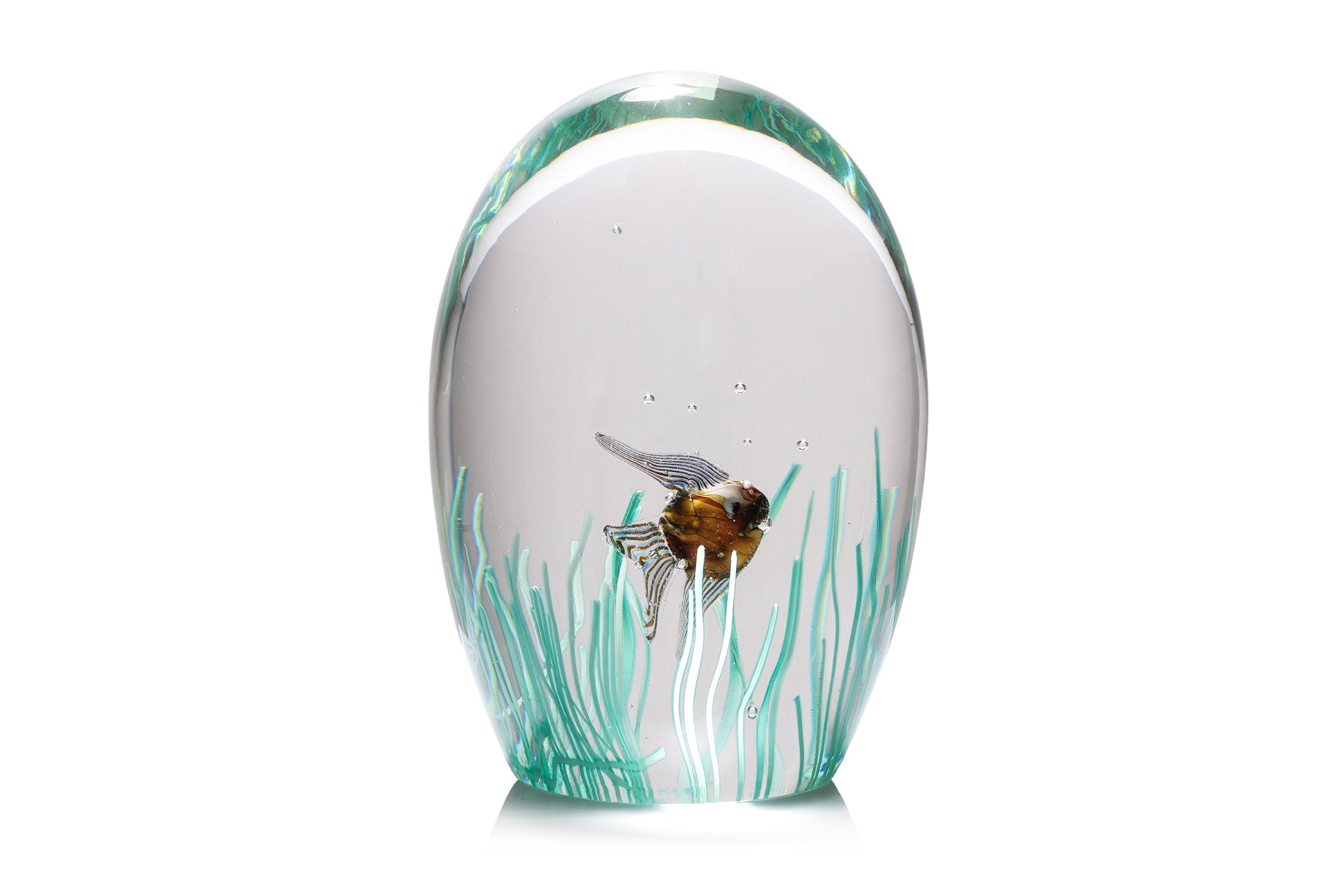 A LARGE ART GLASS PAPERWEIGHT IN THE MANNER OF CENEDESE