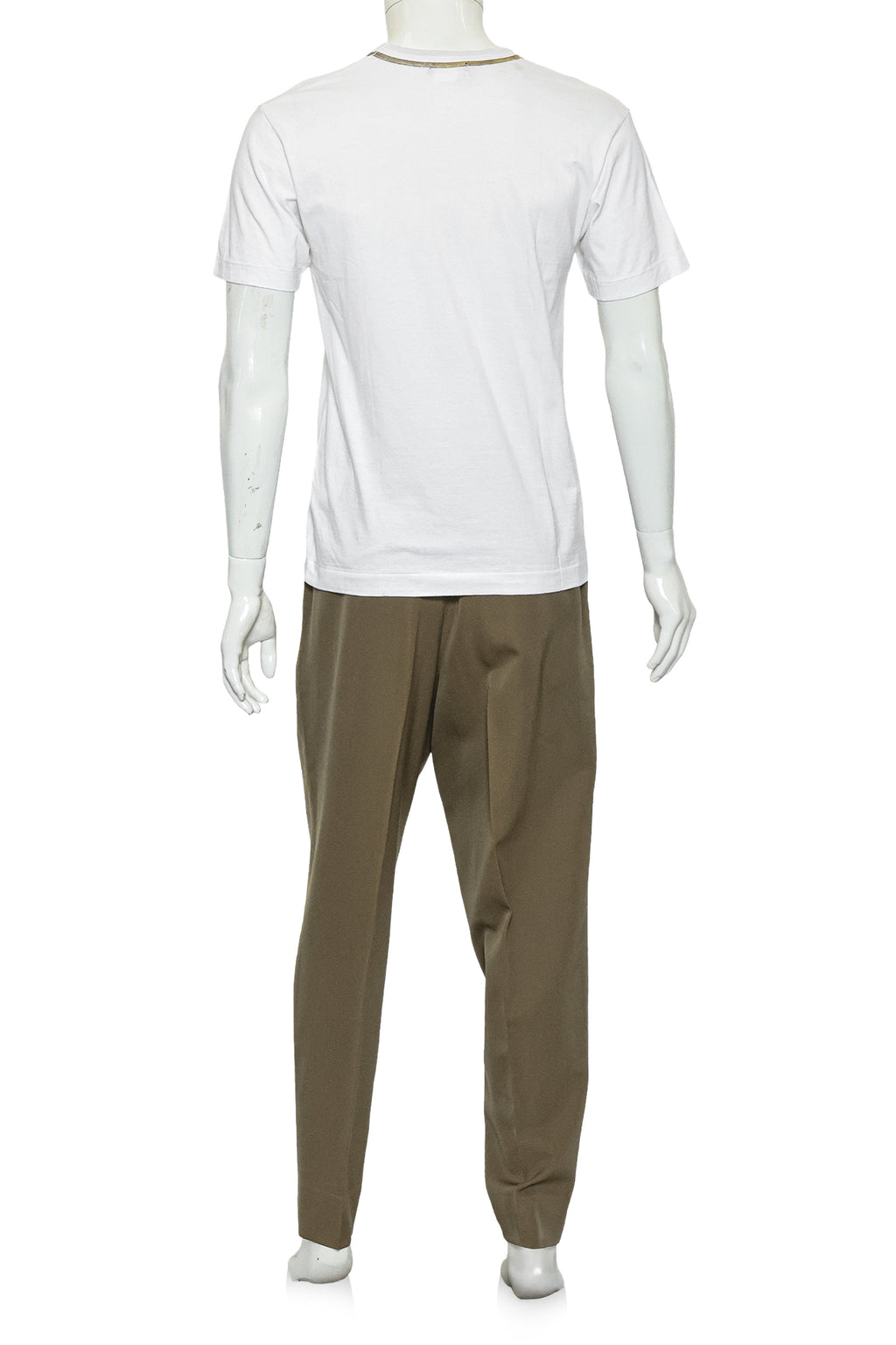 COMME DES GARCONS HOMME PLUS - A WHITE AND BEIGE ENSEMBLE