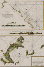 CARTE... COTE DE COCHINCHINE & PLAN DE L'ISLE CONDOR... J. B. APRES DE MANNEVILLETTE, 1745-81