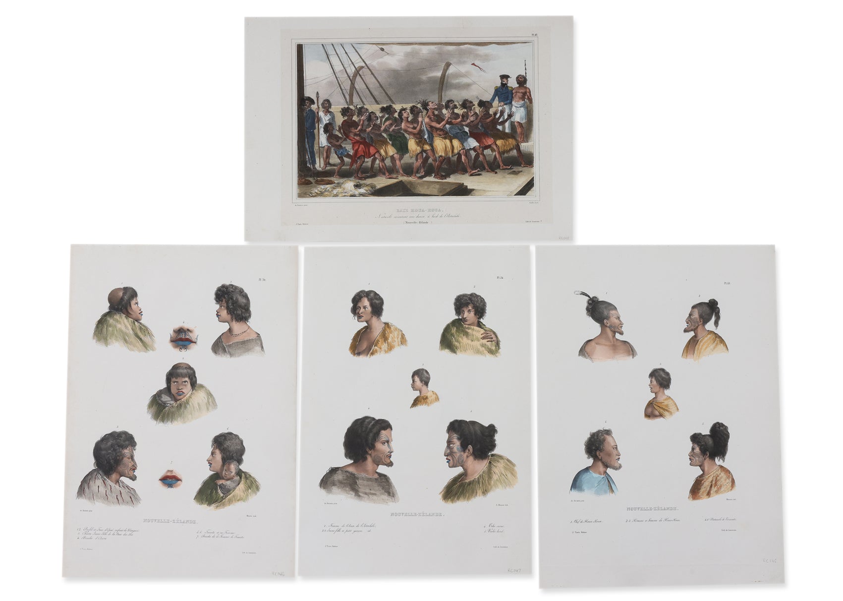 A GROUP OF FOUR 19TH CENTURY LITHOGRAPHS OF NEW ZEALAND