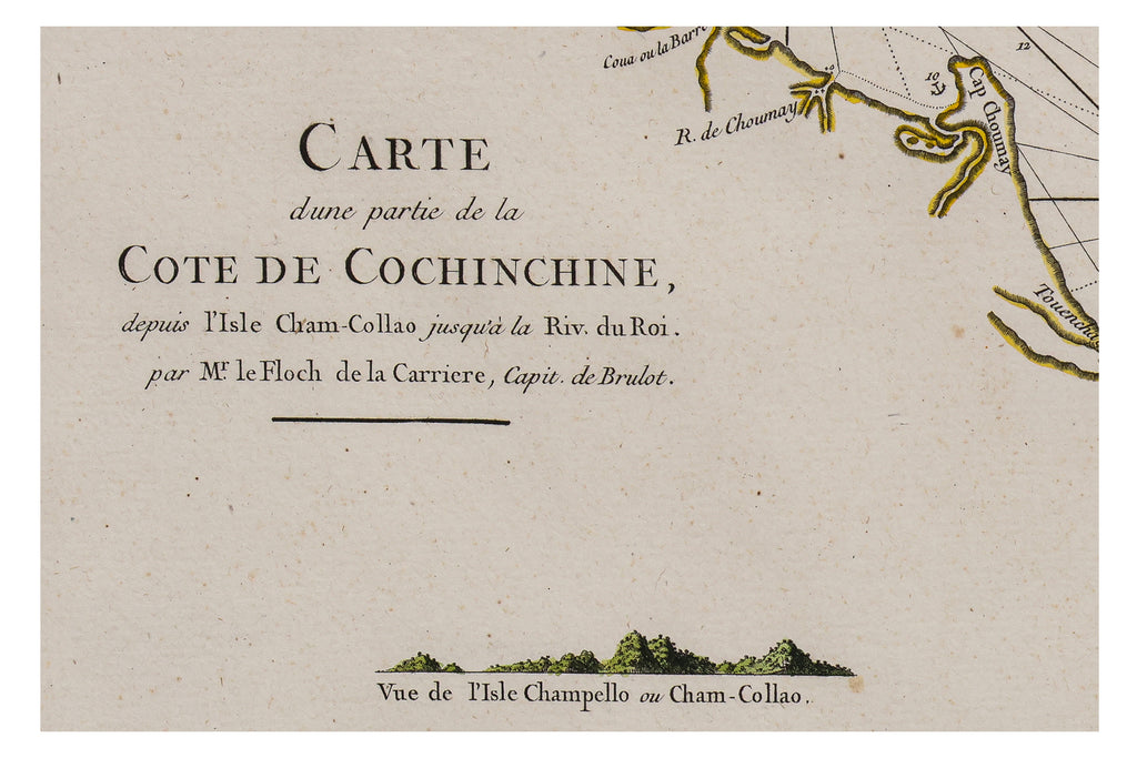 CARTE... COTE DE COCHINCHINE & PLAN DE L'ISLE CONDOR... J. B. APRES DE MANNEVILLETTE, 1745-81