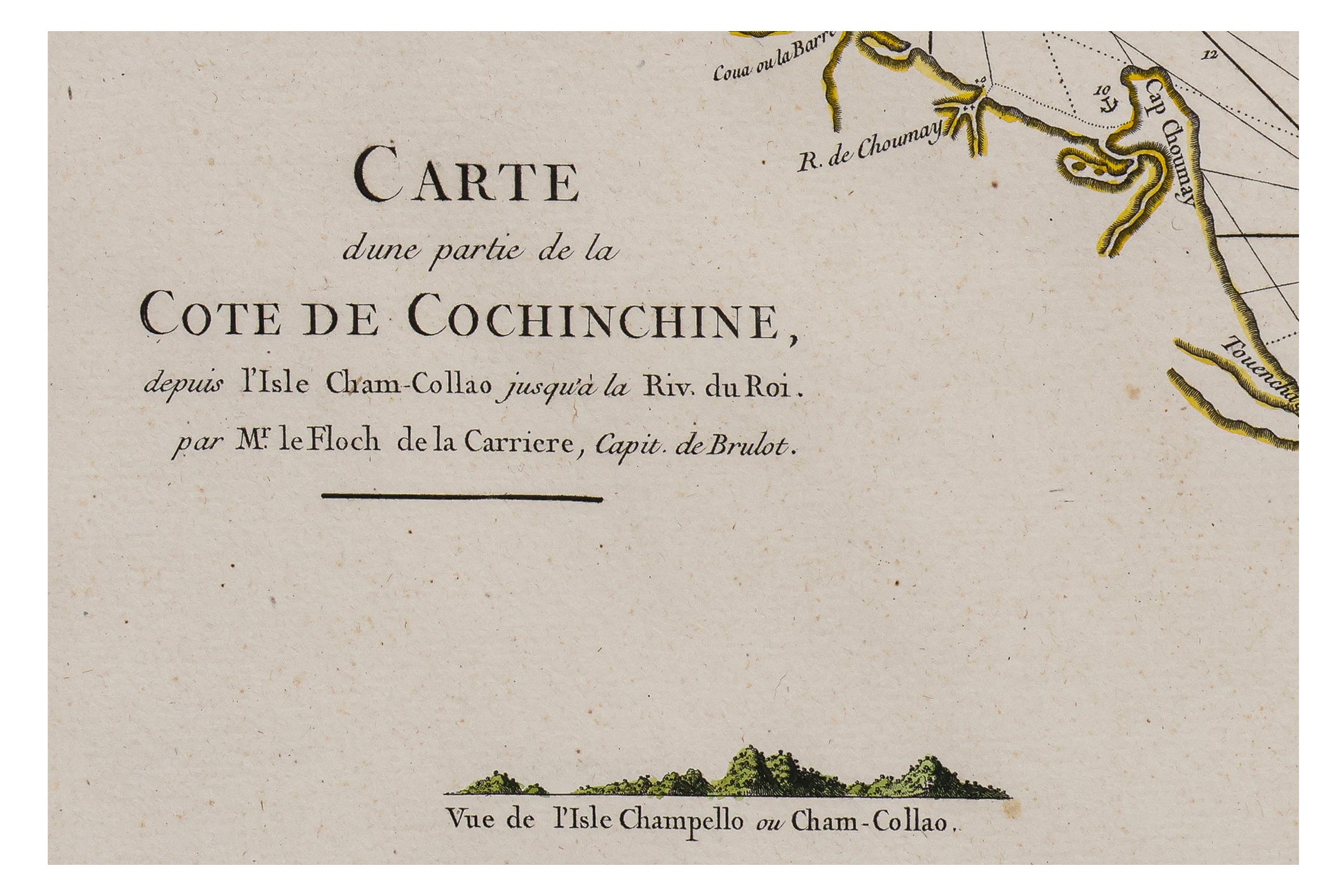 CARTE... COTE DE COCHINCHINE & PLAN DE L'ISLE CONDOR... J. B. APRES DE MANNEVILLETTE, 1745-81