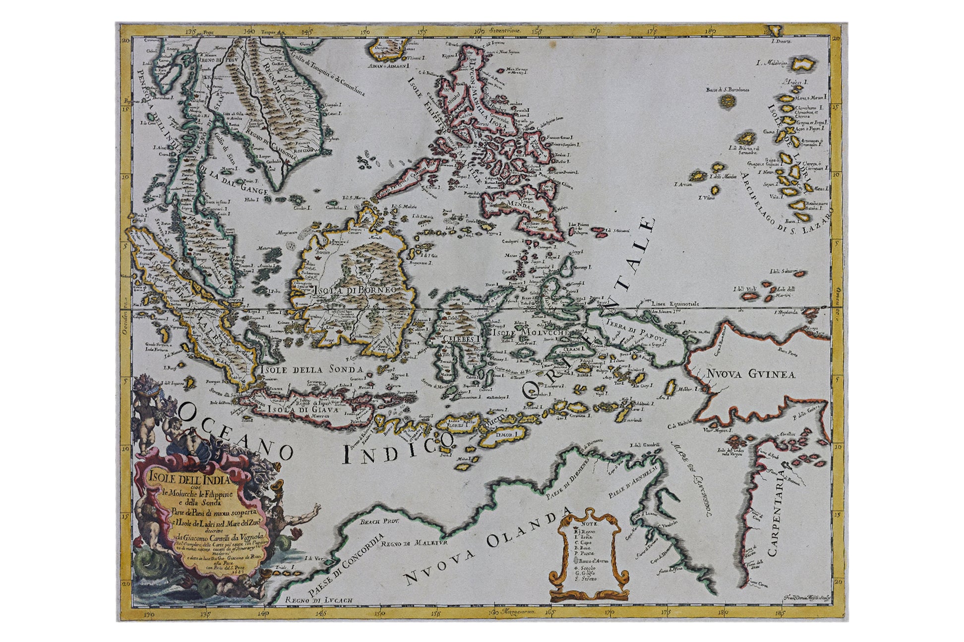 A 1683 MAP OF THE EAST INDIES