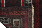 A TRIBAL WOOL PRAYER RUG (136 x 80cm)