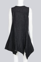 JUNYA WATANABE COMME DES GARCONS DENIM - A 2016 DARK WASH ASYMMETRICAL SHIFT DRESS