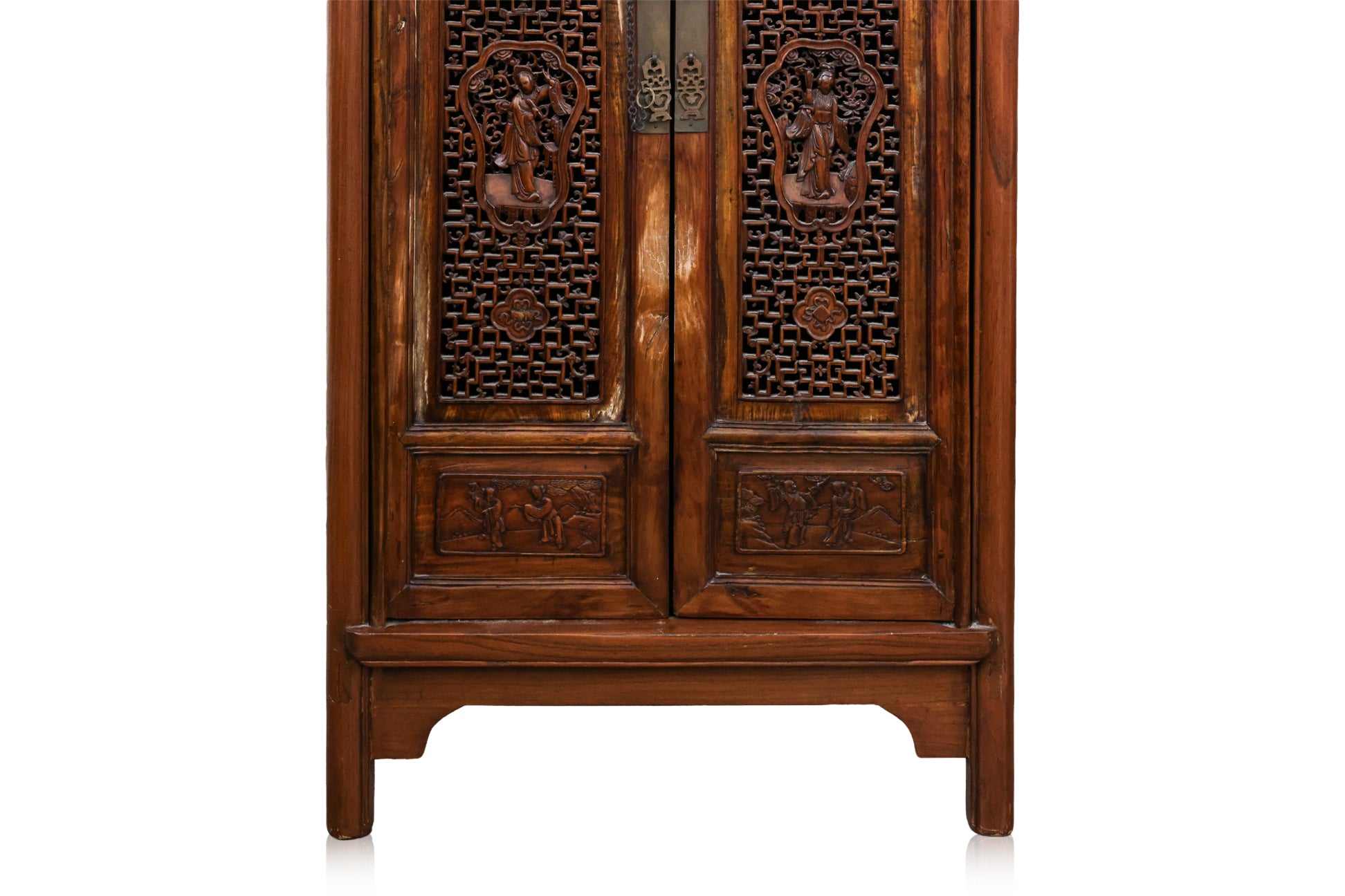 A CHINESE ELM CABINET