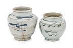 A GROUP OF BLUE AND WHITE BOWLS, JARS AND TEA CUPS