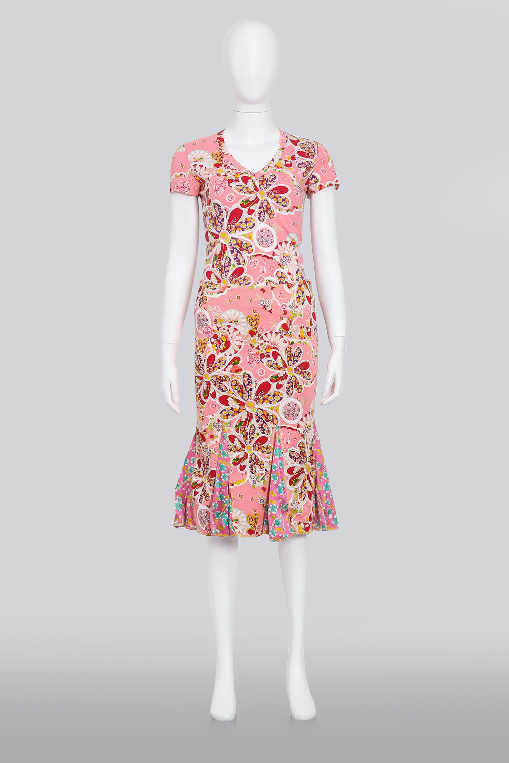 JOHN GALLIANO - A PINK FLORAL SET