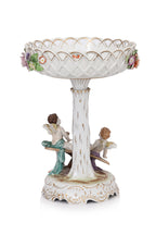 A LARGE SCHIERHOLZ FIGURAL PORCELAIN COMPORT