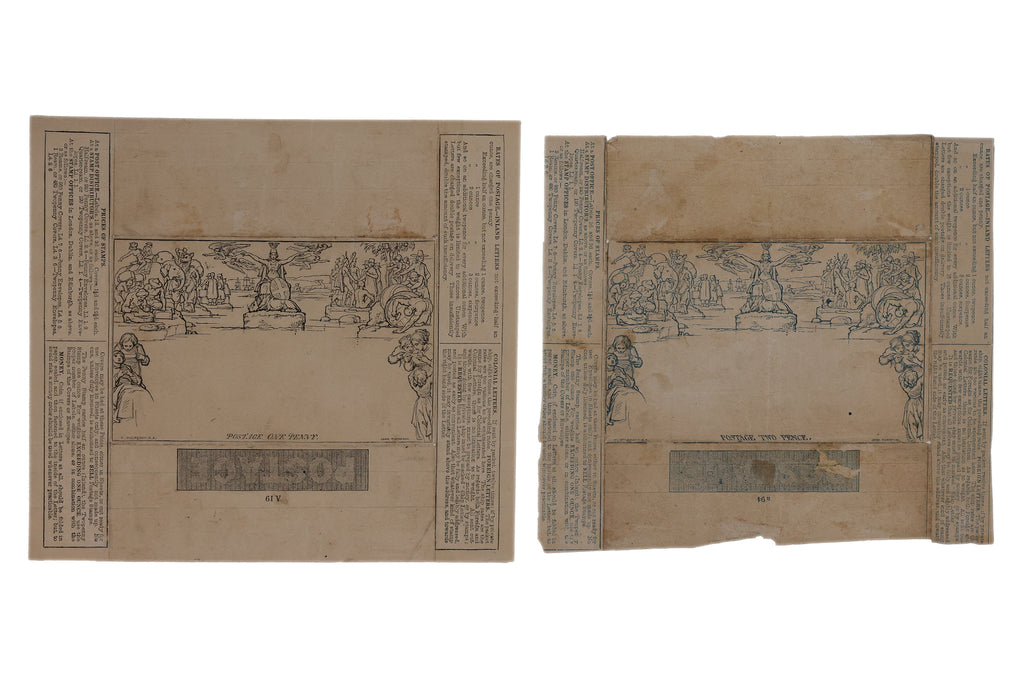 UK, MULREADY LETTER SHEET COVERS, 1d/2p, UNUSED