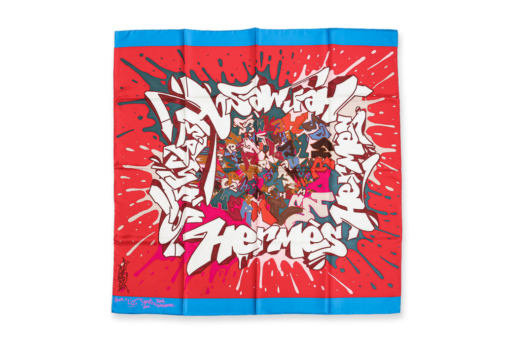 HERMES - A KONGO 'GRAFF' SILK SCARF