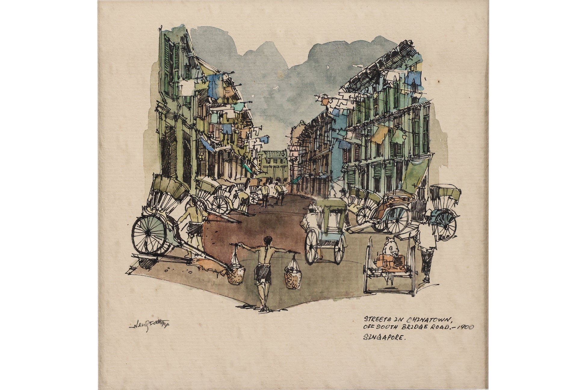 LEE WENG FATT (MALAYSIAN, B. 1967) - TWO SINGAPORE SCENES