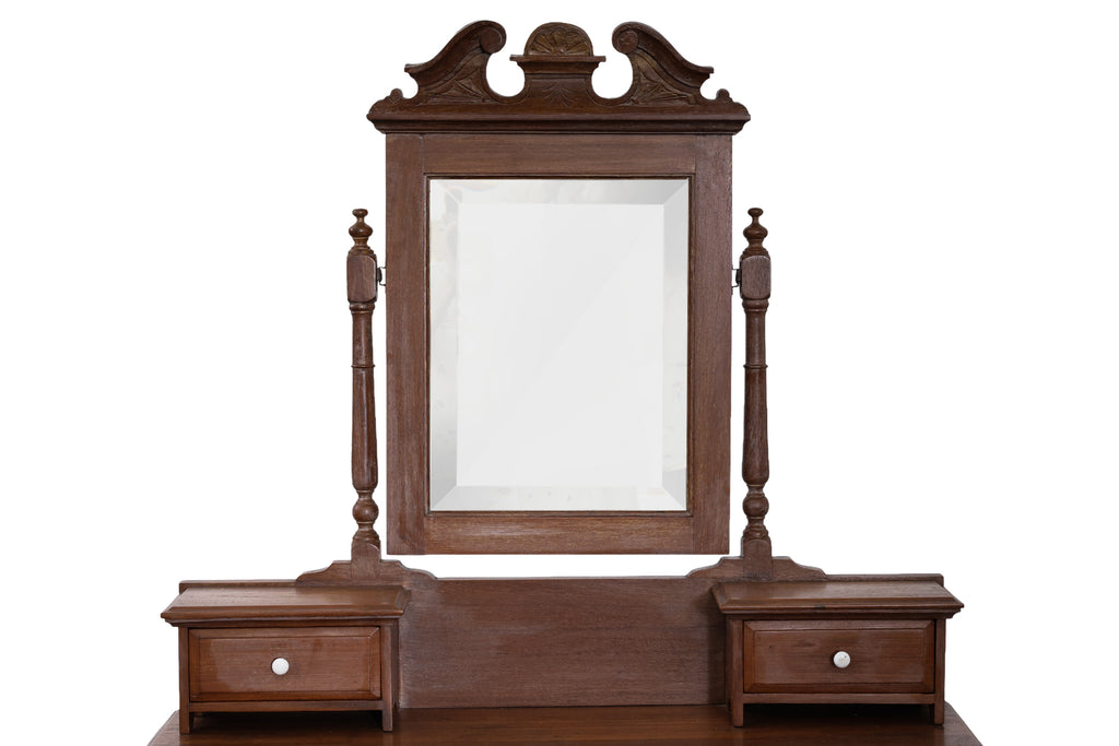 A TEAK DRESSING TABLE