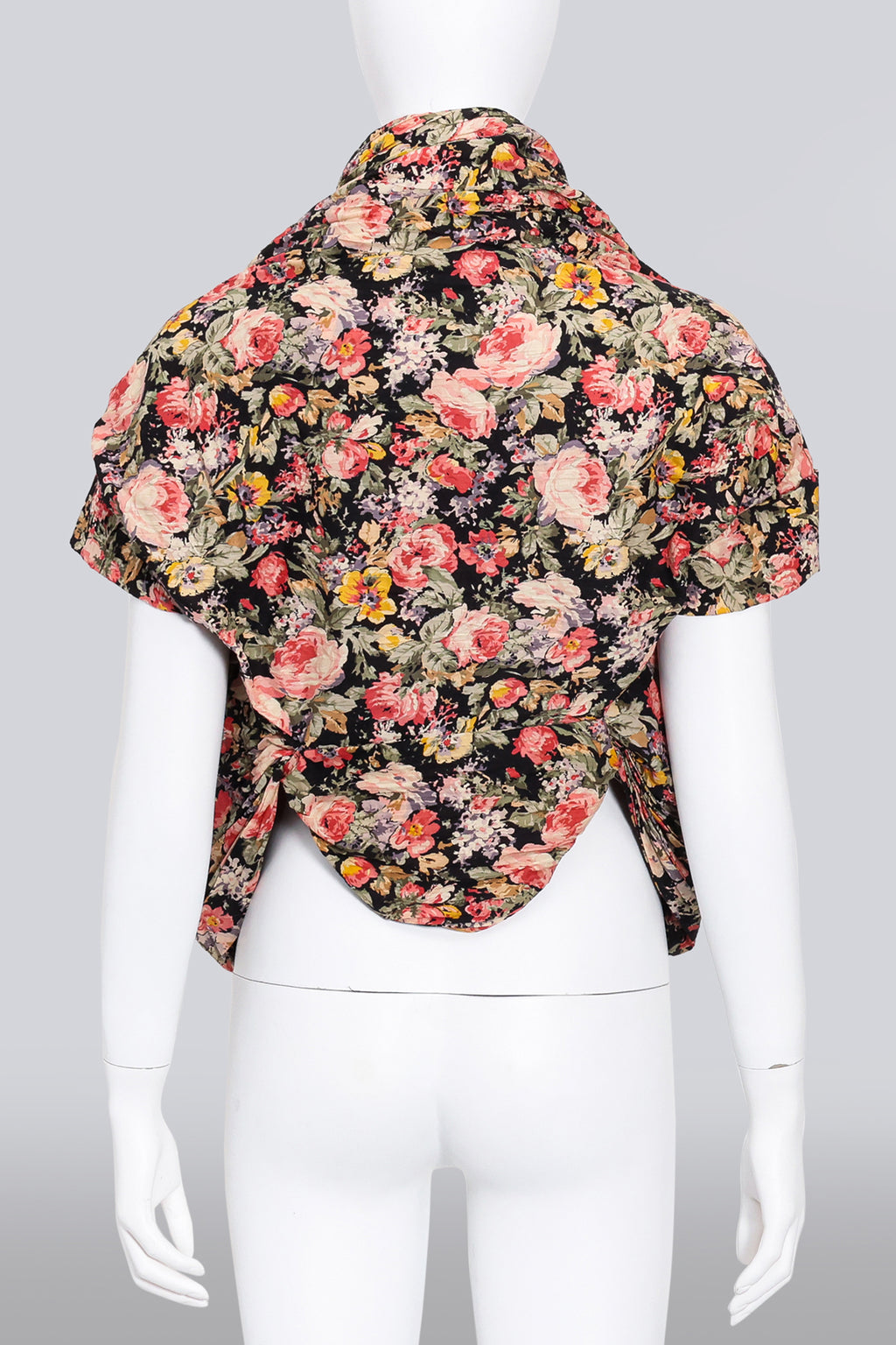 JUNYA WATANABE COMME DE GARCON - A S/S 2008 SCULPTURAL FLORAL BLOUSE