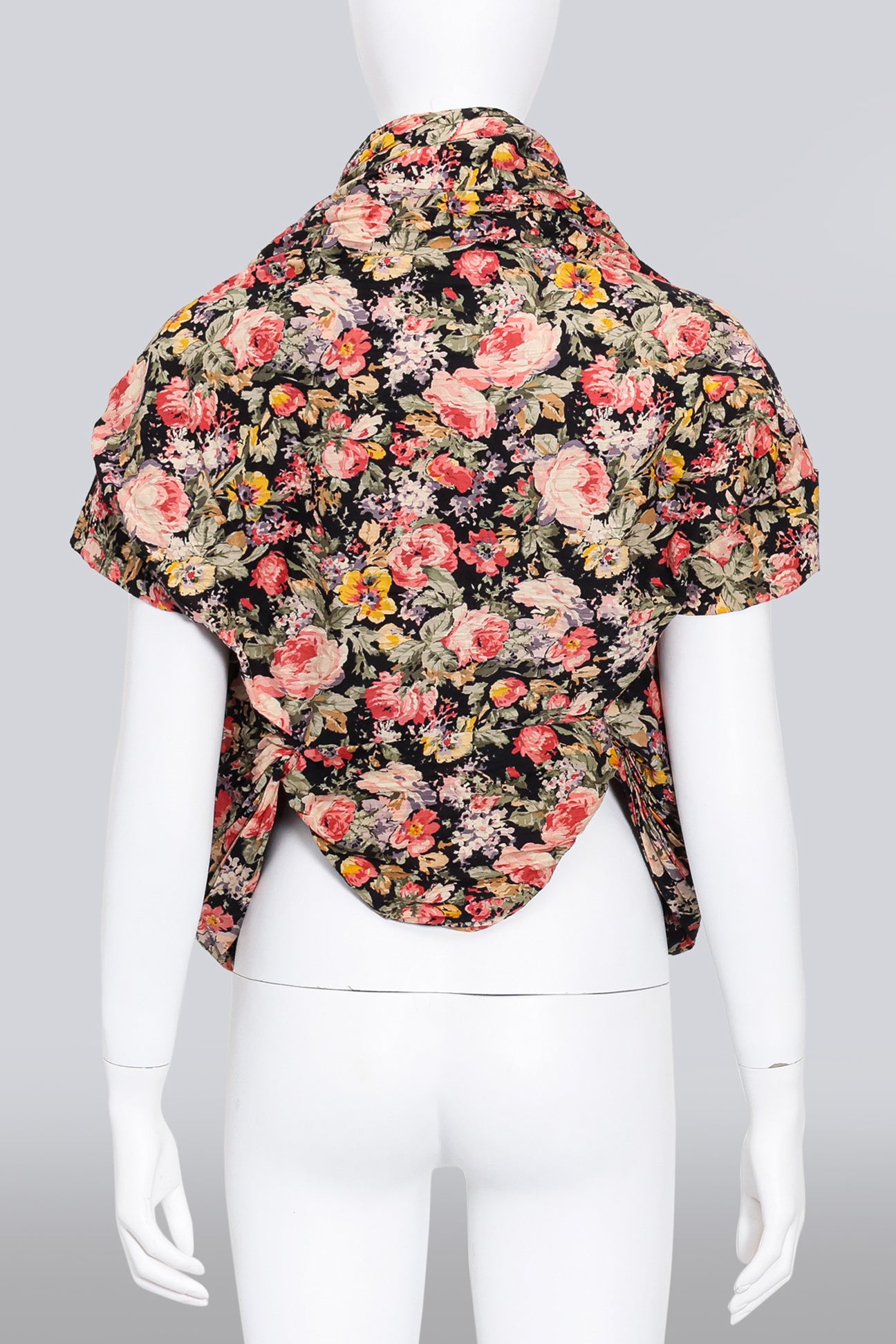 JUNYA WATANABE COMME DE GARCON - A S/S 2008 SCULPTURAL FLORAL BLOUSE