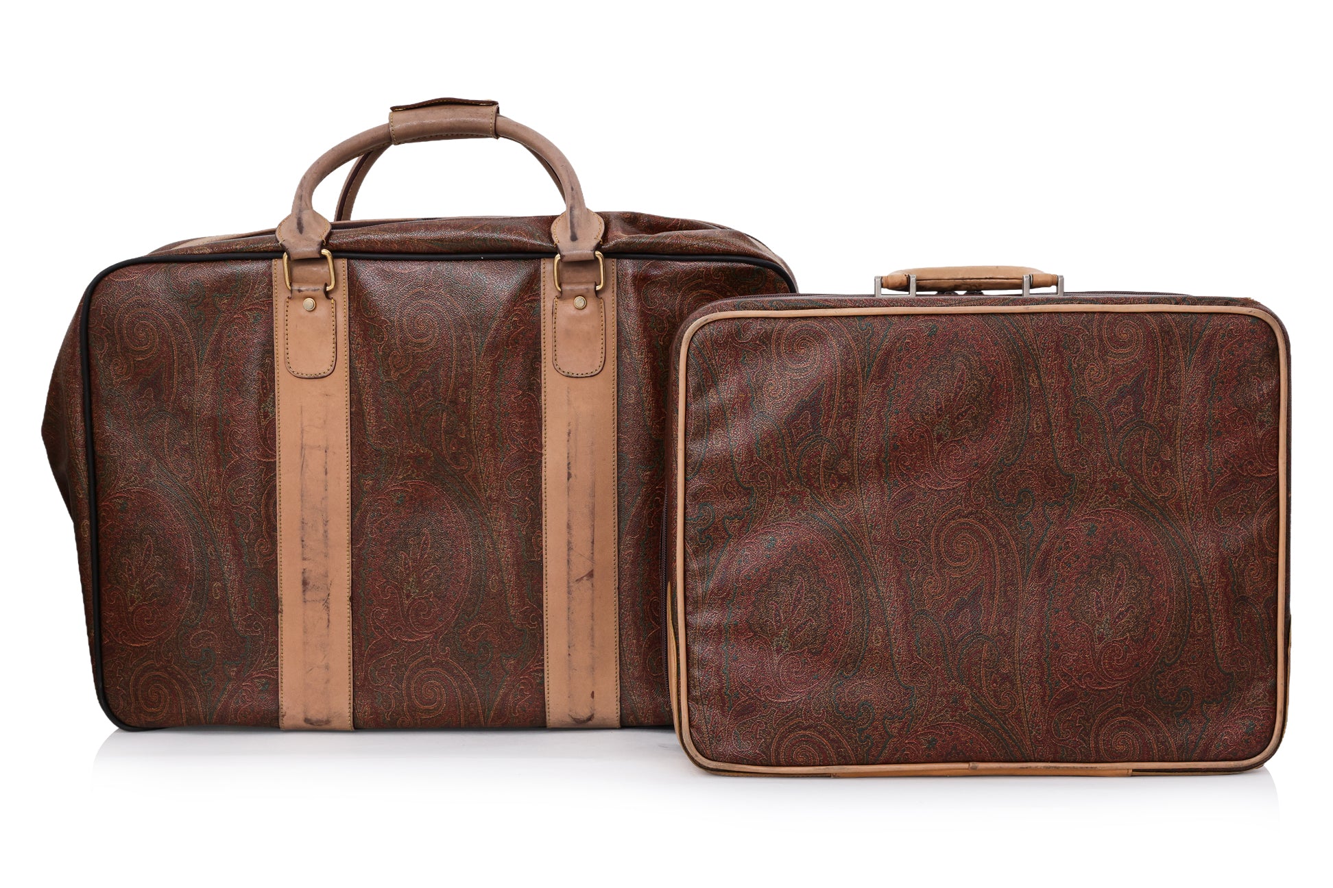 ETRO - TWO PAISLEY PRINTED LUGGAGE PIECES